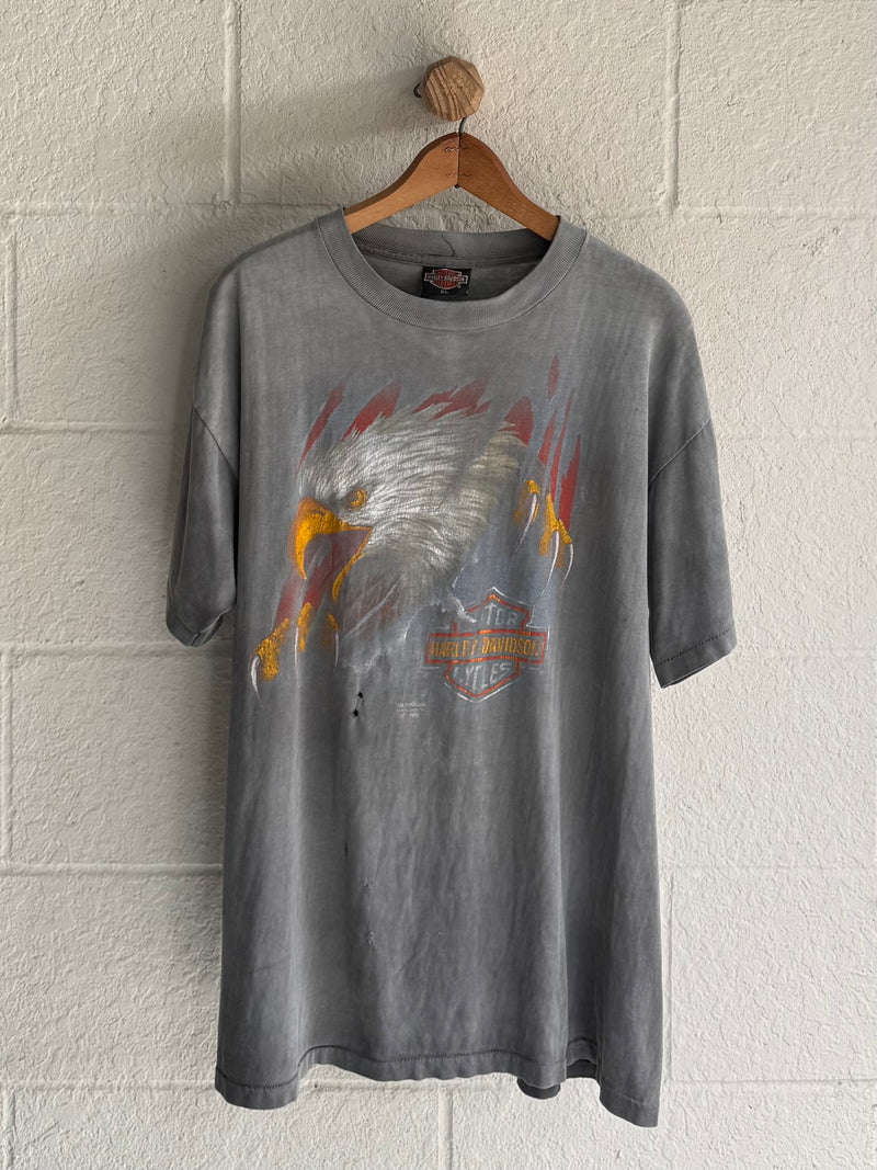 '90s Faded 3D Emblem Eagle Harley Tee