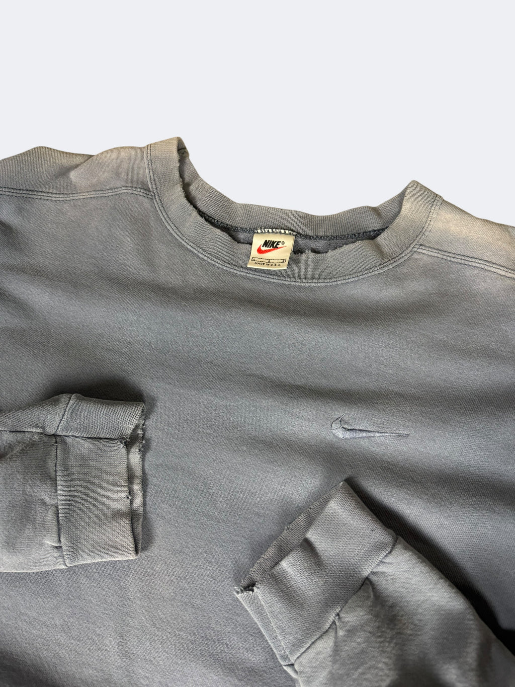 '90s Clay Blue Tonal Crewneck