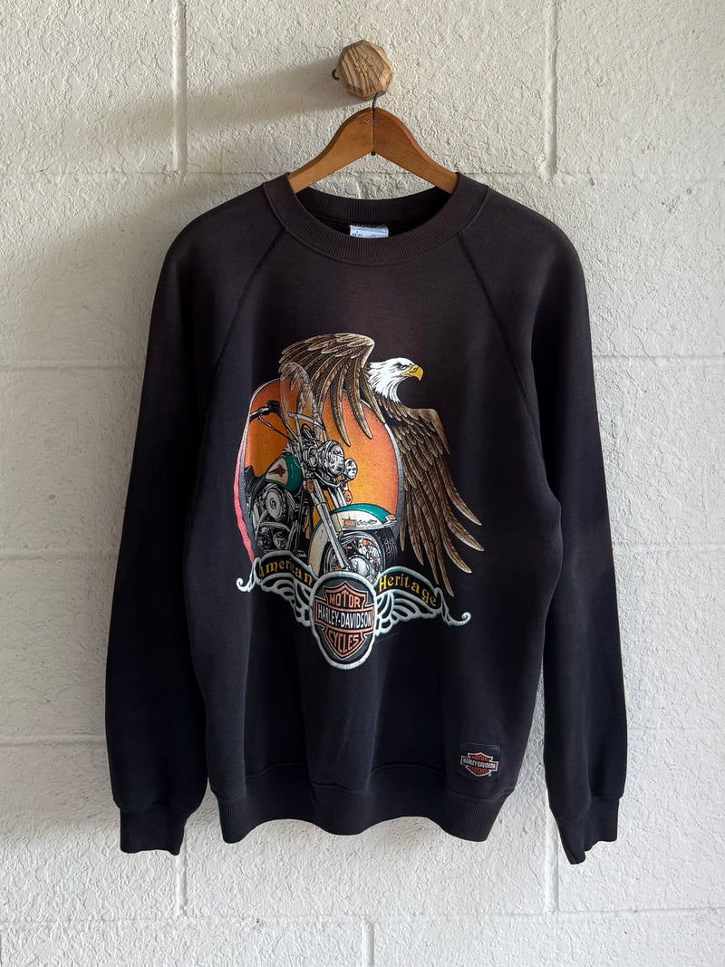 '90s Faded Harley Davidson Crewneck