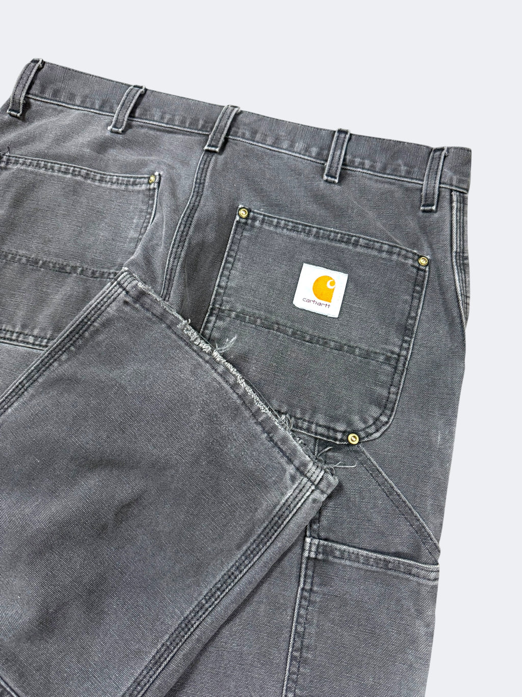 Faded Black Carhartt Double Knees (34 x 30)
