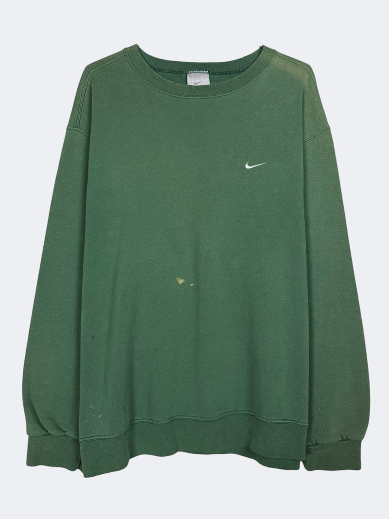 '00s Faded Green Nike Crewneck