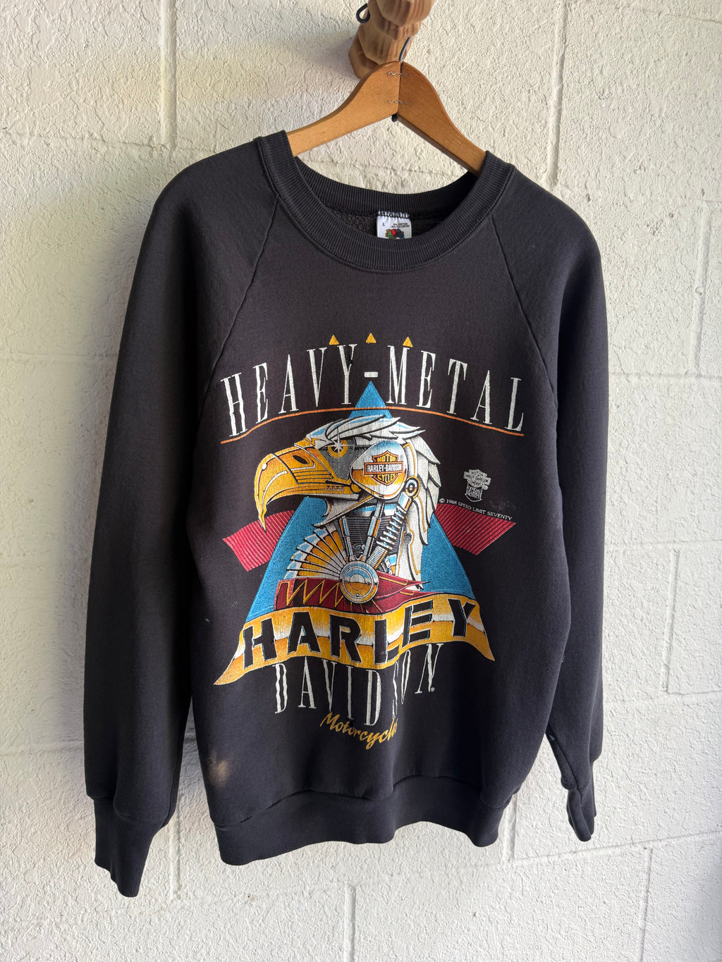 '90s Heavy Metal Harley Crewneck