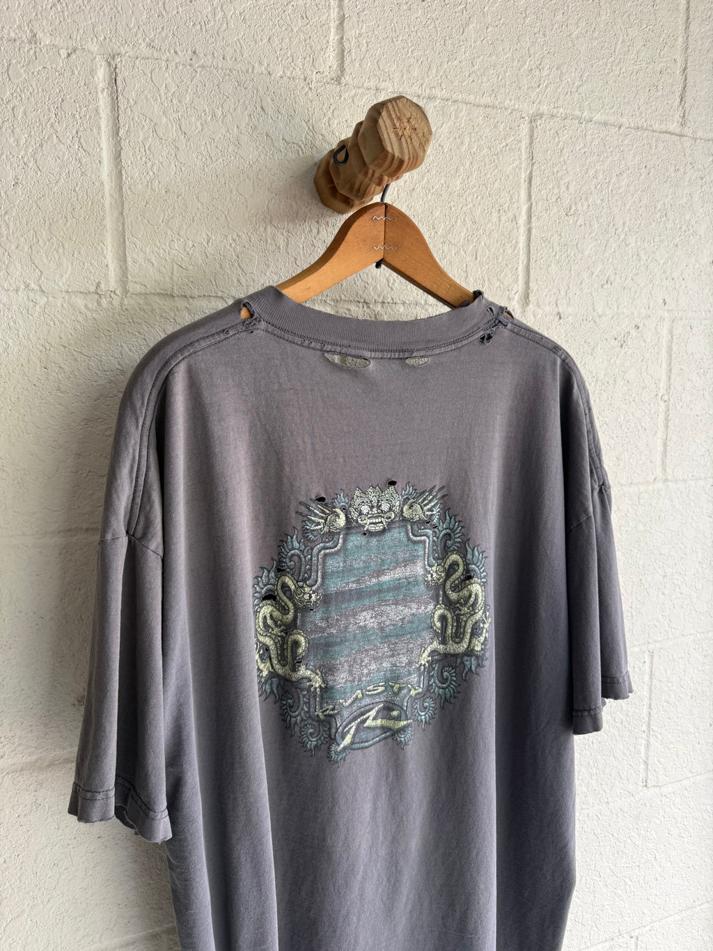 '90s Faded Blue Dragon Rusty Tee