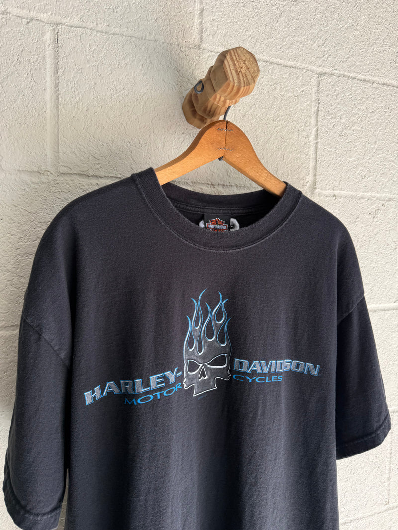 '00s Steel Flame Harley Tee