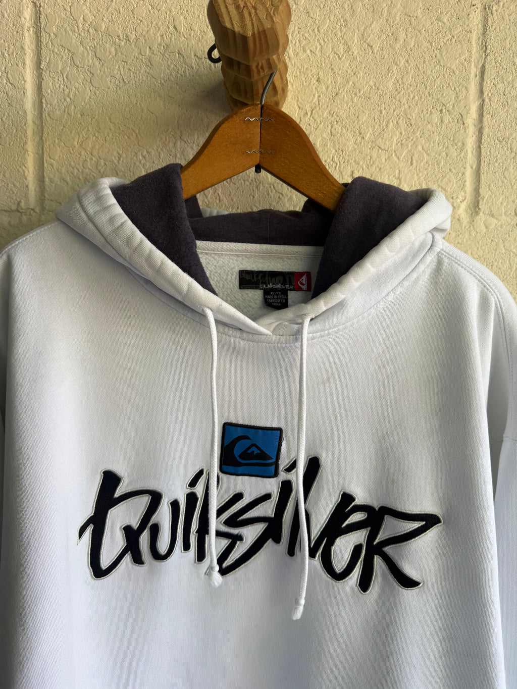 '00s/'90s White Quiksilver Hoodie