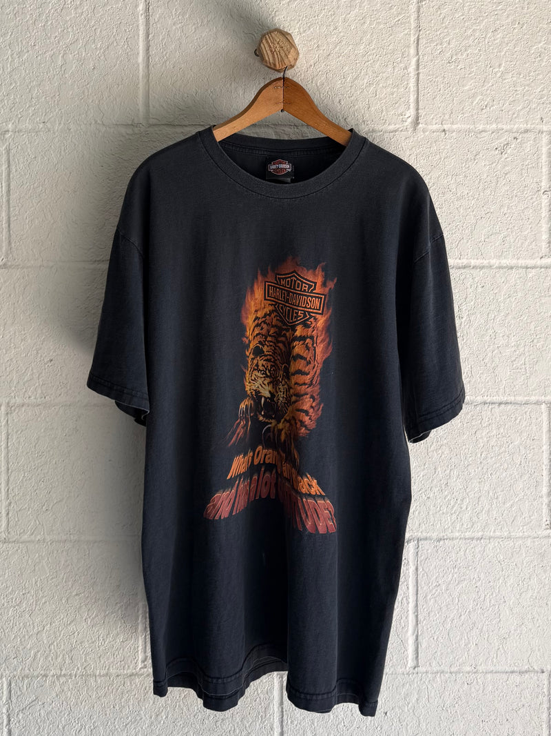 '90s Flame Tiger Harley Tee