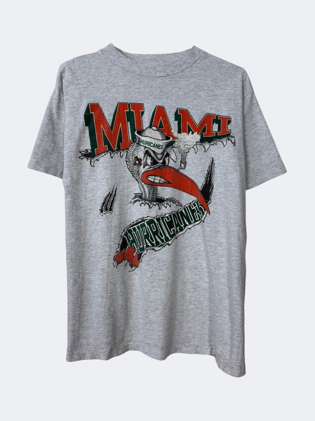 '90s Miami Hurricanes Claw Rip Tee