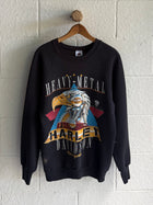 '90s Heavy Metal Harley Crewneck