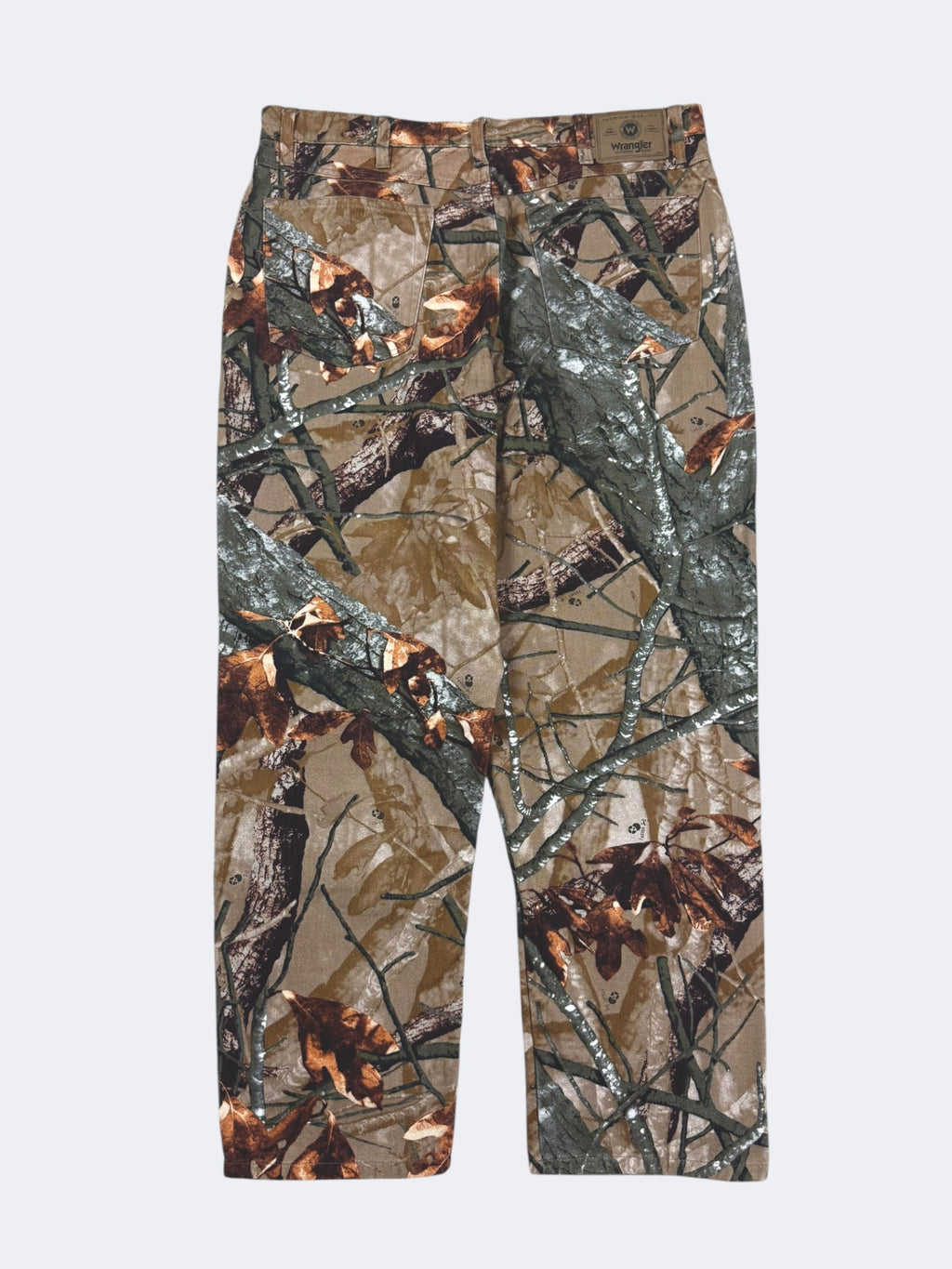 Denim Camo Wrangler Double Knees (36 x 30)