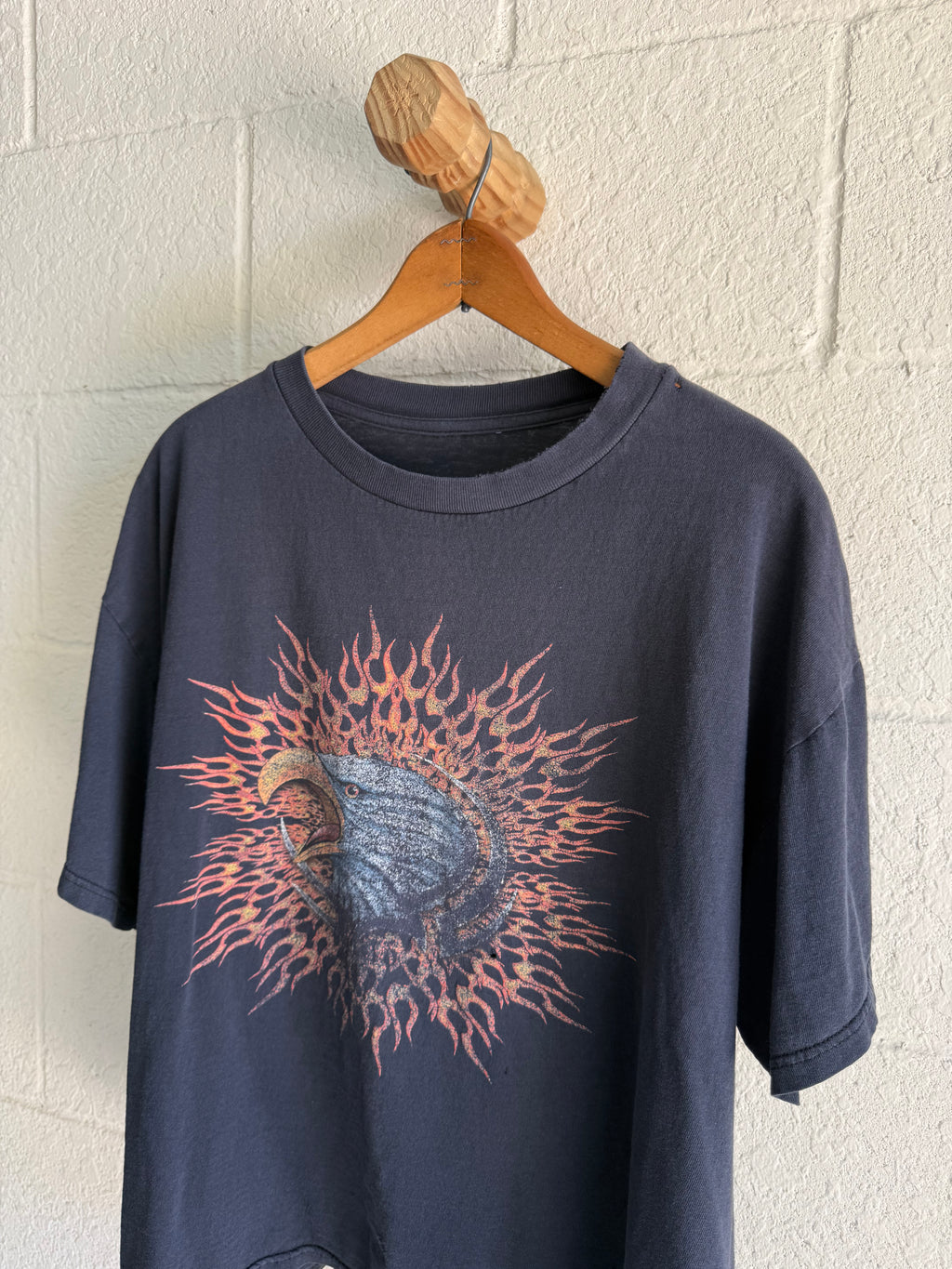 ‘90s Flame Eagle Biker Tee