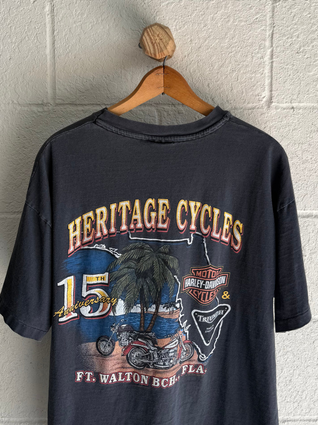 '90s Faded Eagle Harley Tee