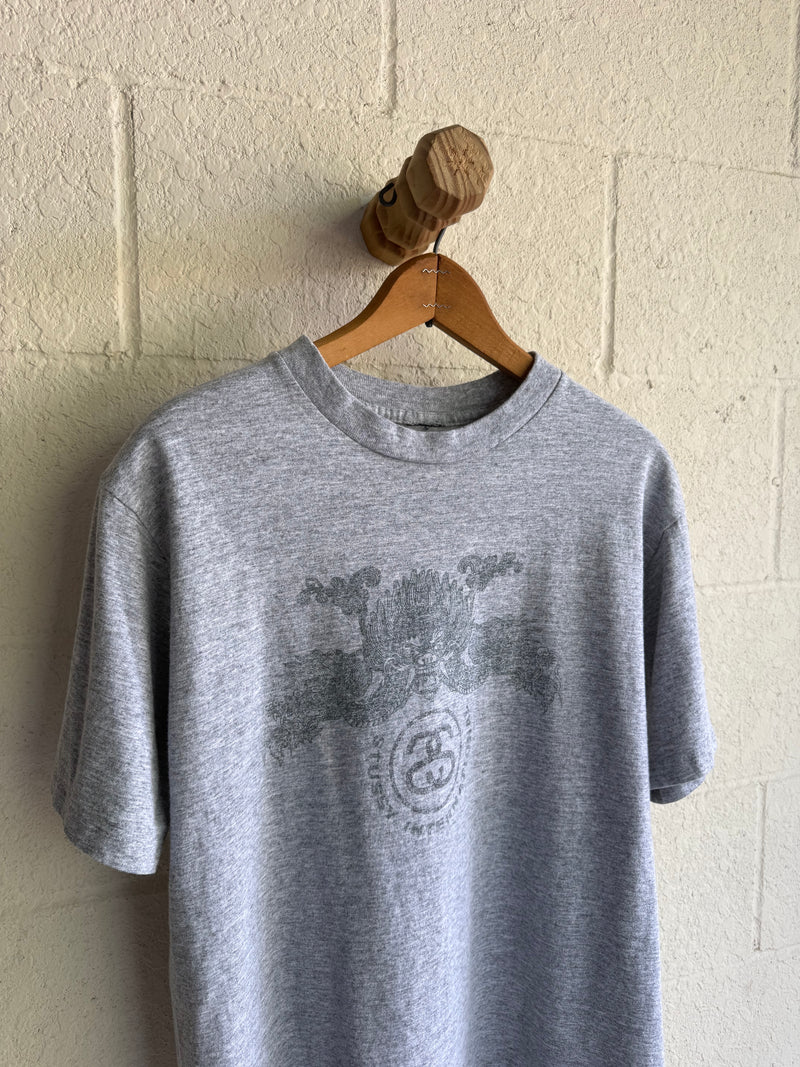 '90s Gray Stussy Dragon Tee
