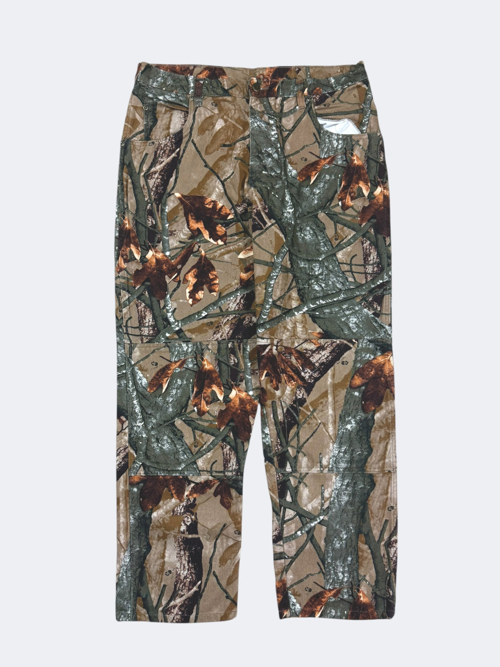 Denim Camo Wrangler Double Knees (36 x 30)