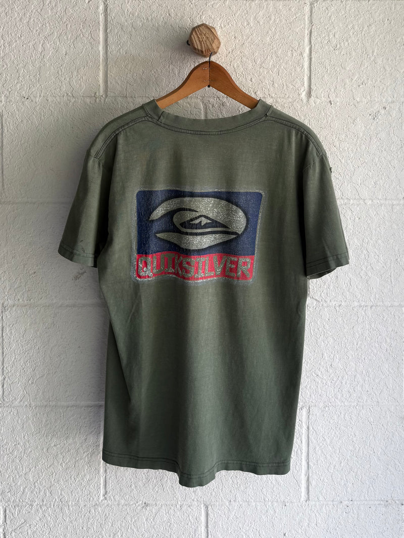 '90s Faded Green Quiksilver Tee