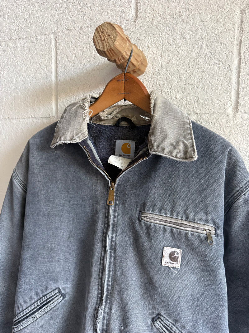 '90s Faded Stone Distressed Detroit Carhartt Jacket