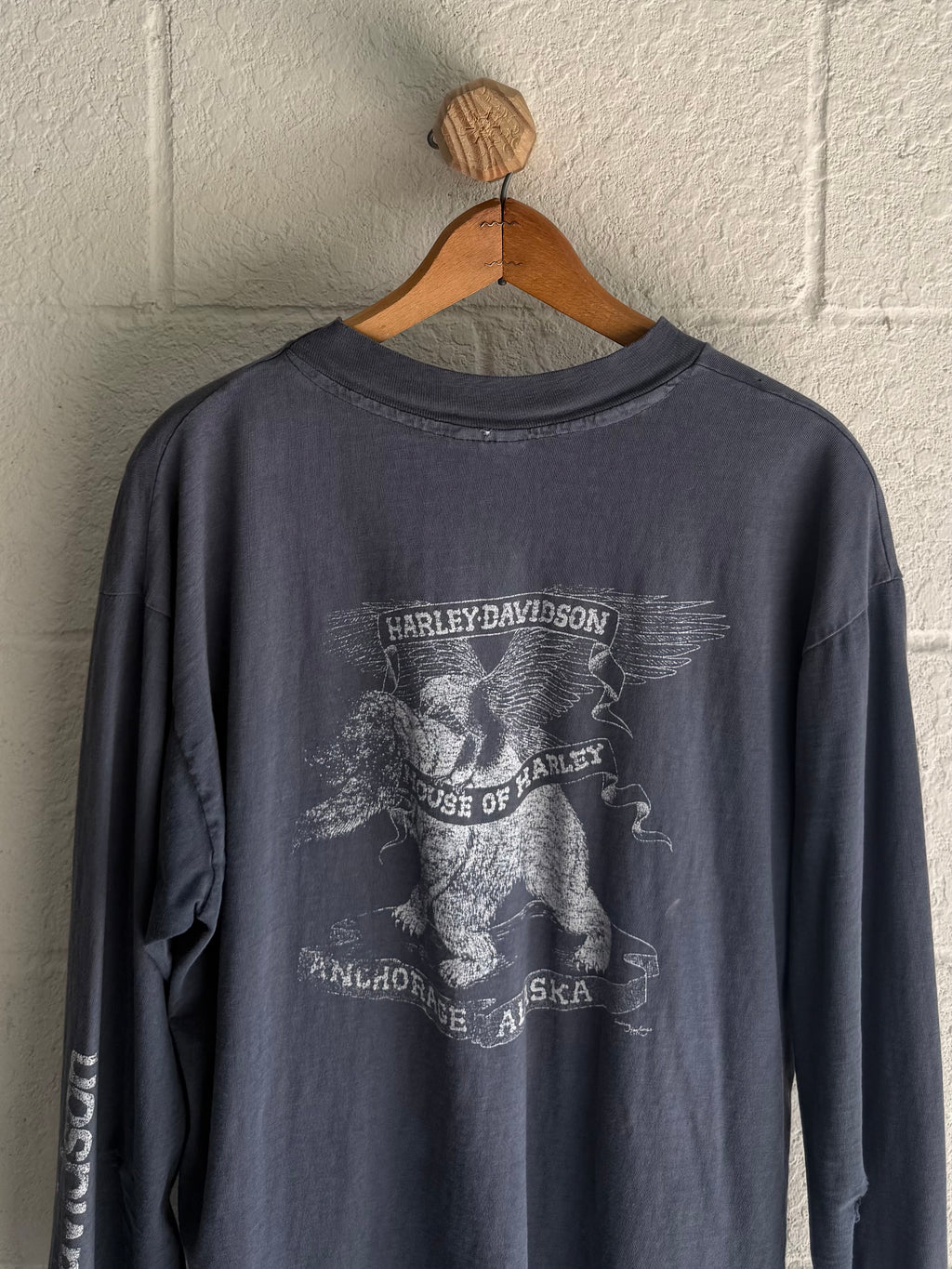 ‘80s Faded Real Steel Harley Long Sleeve