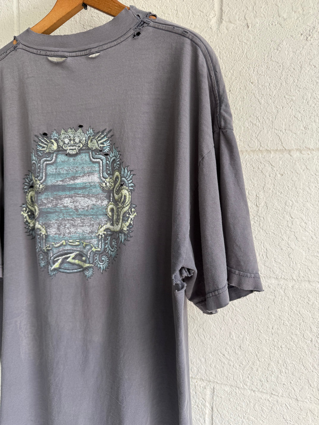 '90s Faded Blue Dragon Rusty Tee