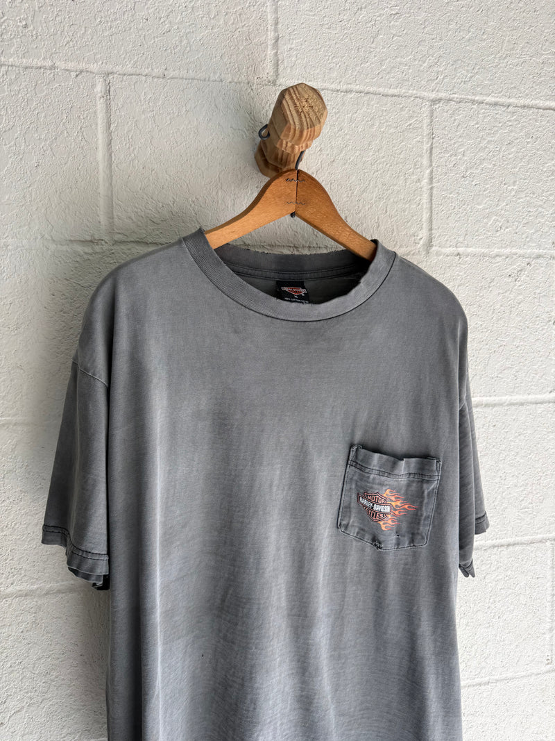 ‘90s Faded Harley Pocket Tee