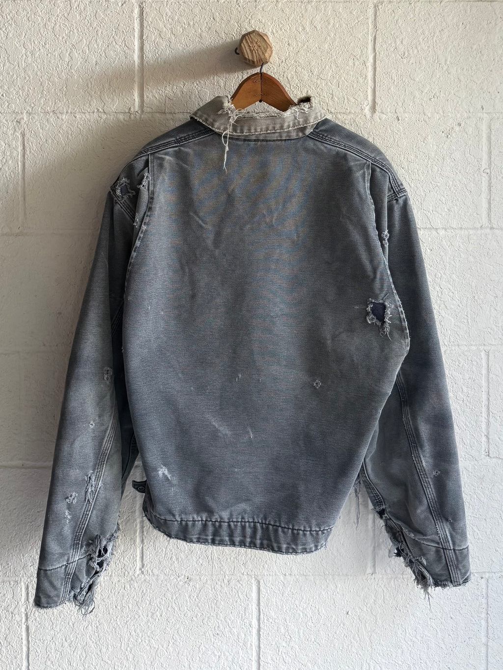 '90s Faded Stone Distressed Detroit Carhartt Jacket