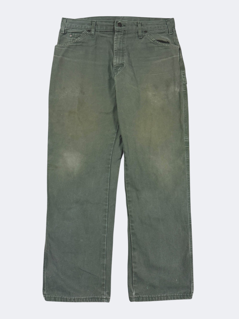 Faded Olive Green Dickies Pants (34 x 30)