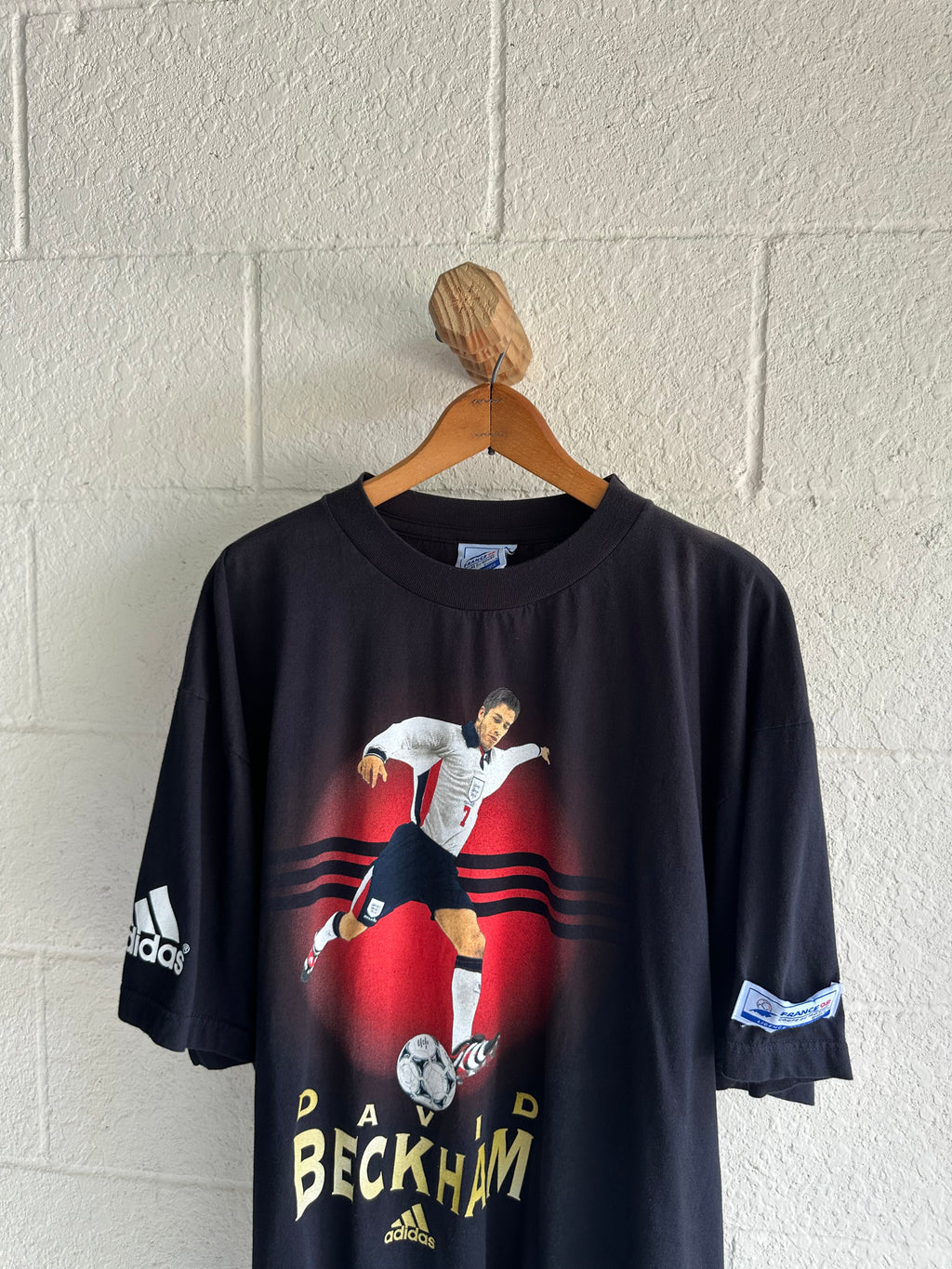 1998 World Cup France Adidas David Beckham Tee