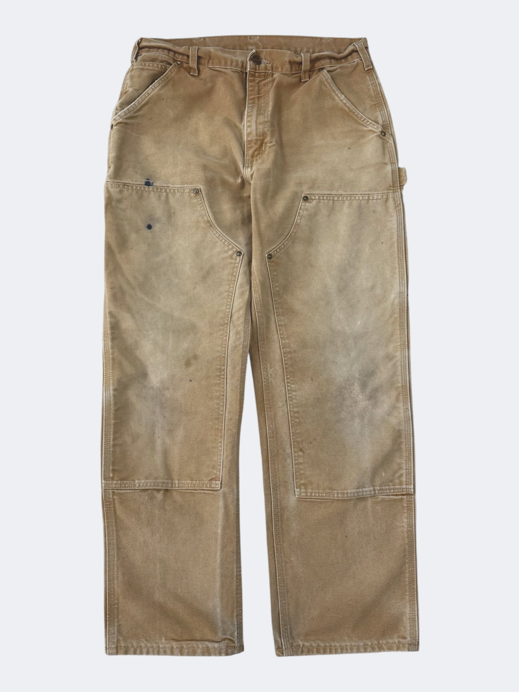 Faded Tan Carhartt Double Knees (34 x 30)