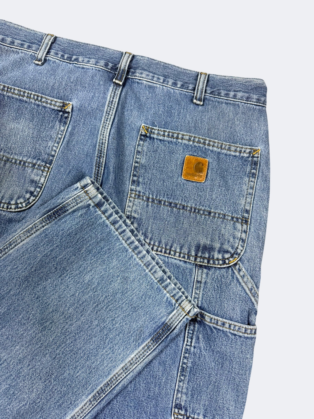Faded Denim Lightweight Carhartt Pants (34 x 28)