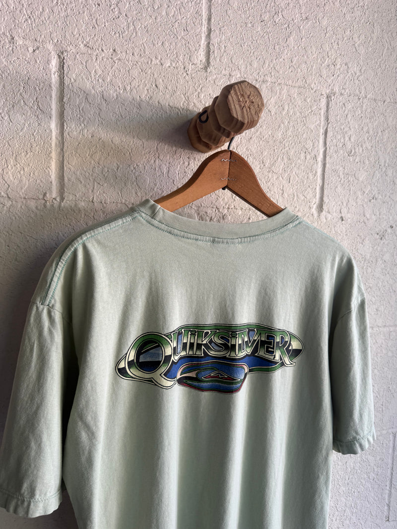 '90s Light Green Quiksilver Tee