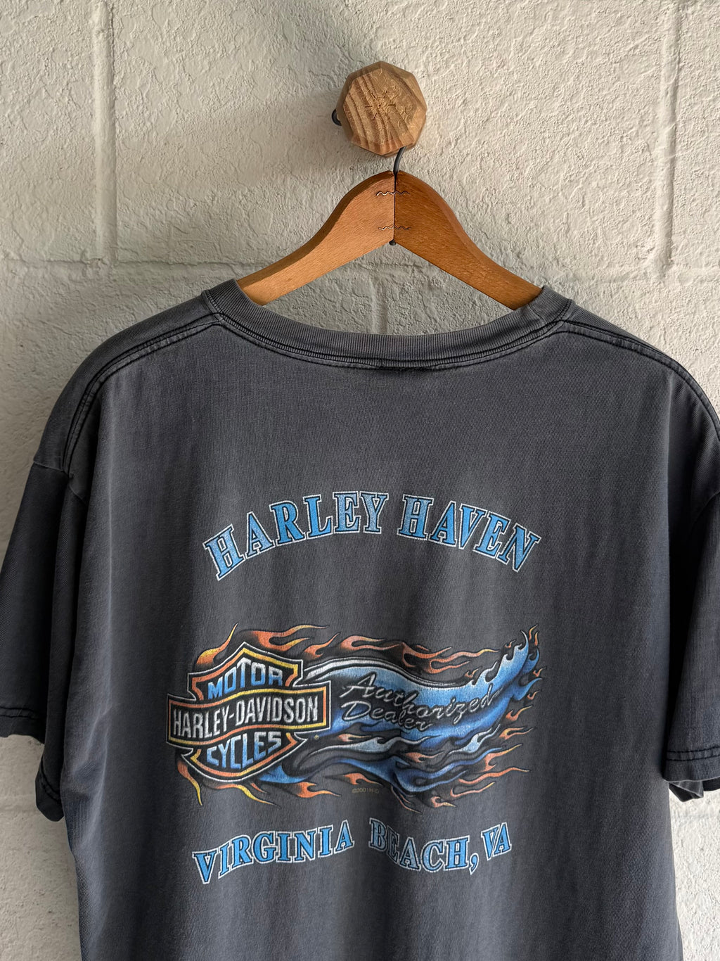 '90s Faded Harley Pocket Tee