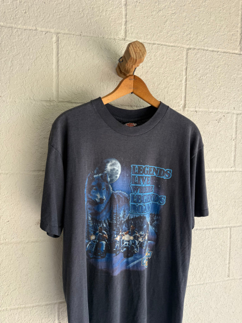 ‘90s Midnight Wolf Harley Tee