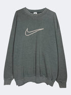 '90s Stone Gray Nike Check Crewneck