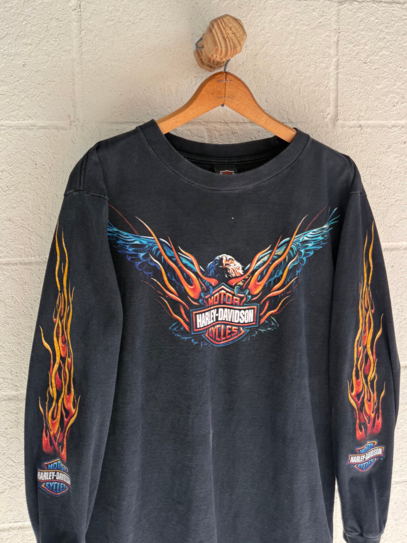 ‘00s Harley Flame Eagle Long Sleeve