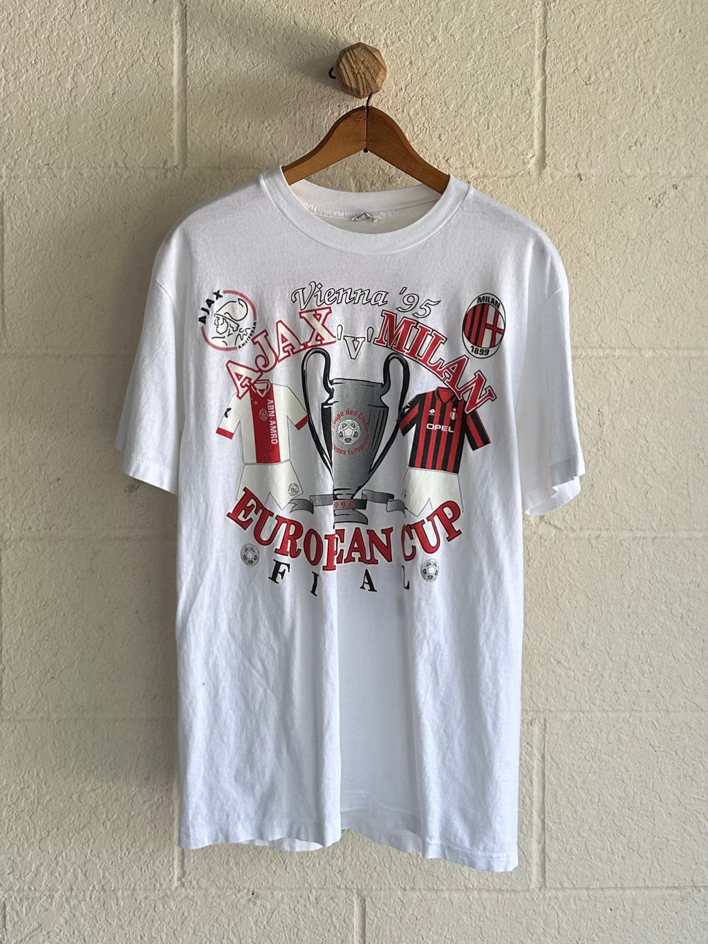 1995 Ajax vs Milan European Cup Soccer Tee