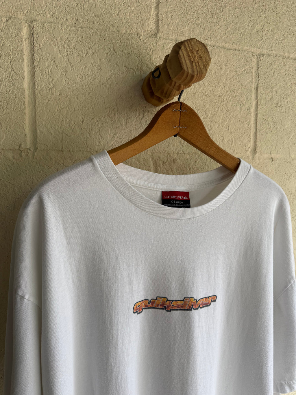 '00s White/Orange Quiksilver Tee