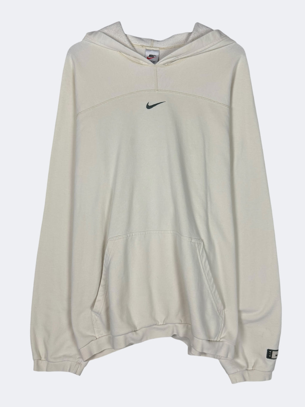 '90s Green Center Check Hoodie