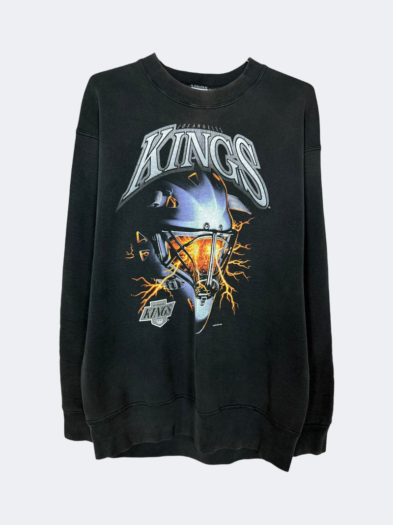 '90s Los Angeles Kings Helmet Lightening Crewneck