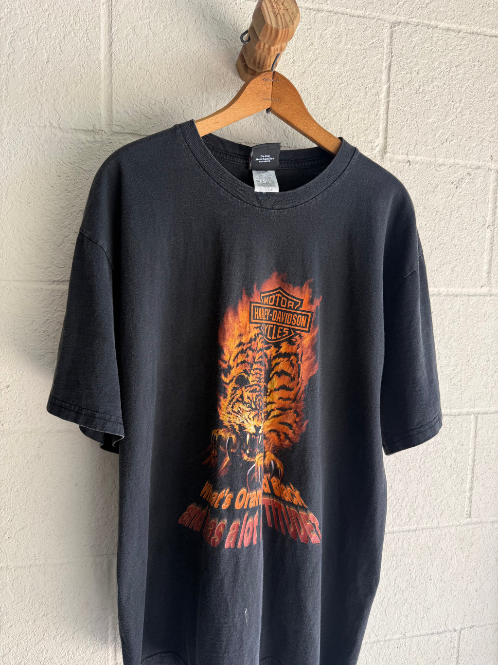 '90s Flame Tiger Harley Tee