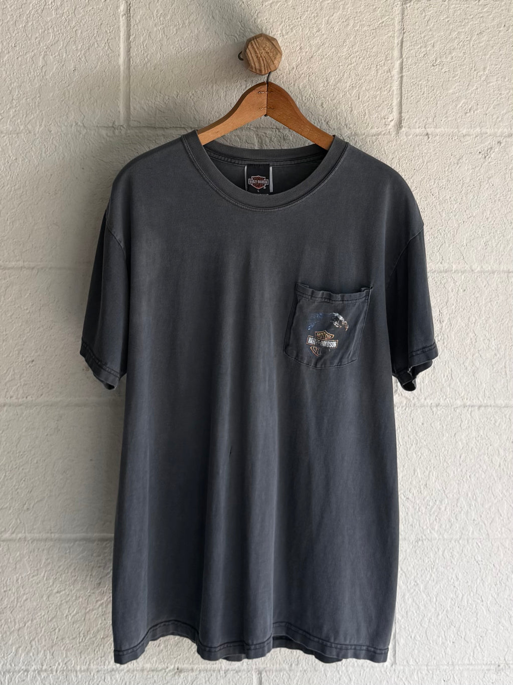 '90s Faded Harley Pocket Tee