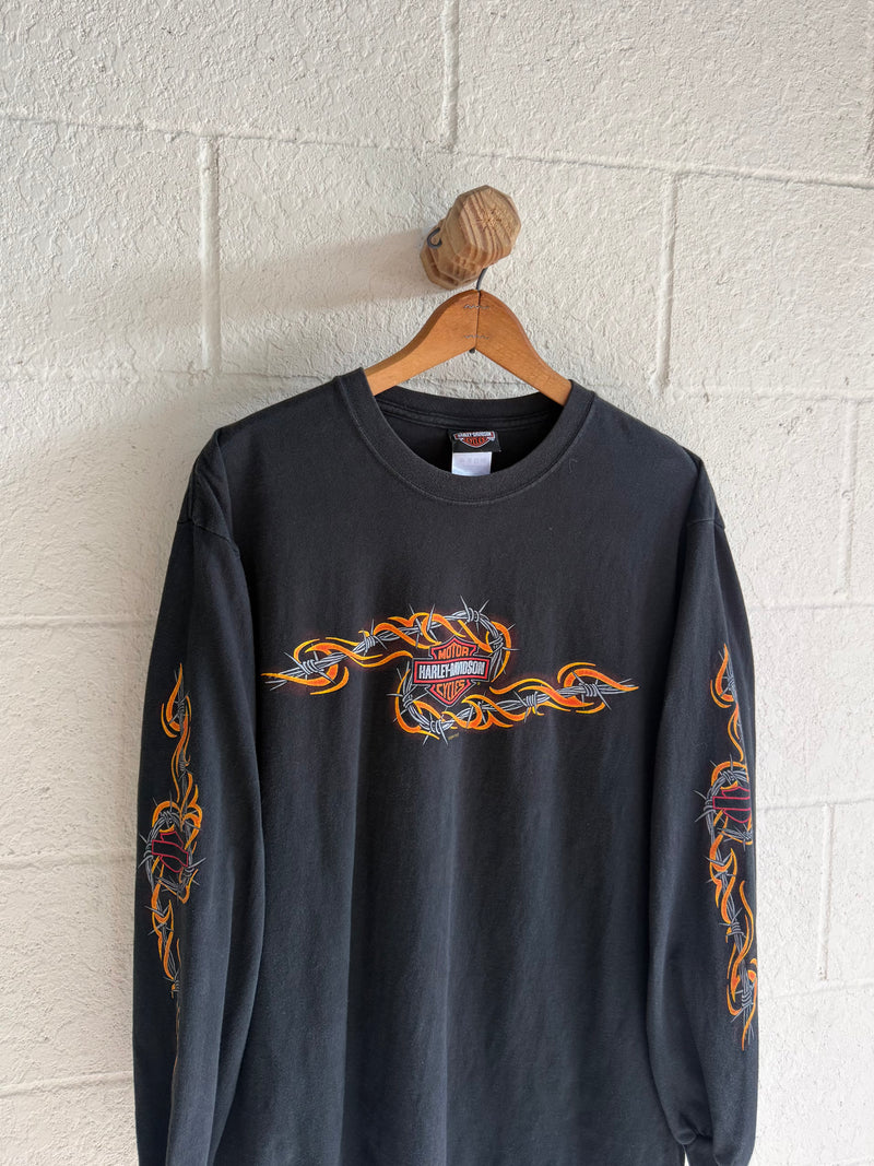 ‘00s Harley Flame Long Sleeve