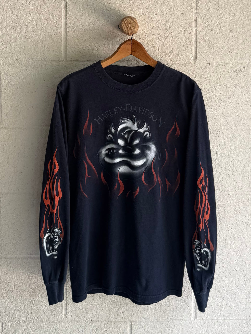 ‘00s Taz Flame Harley Long Sleeve