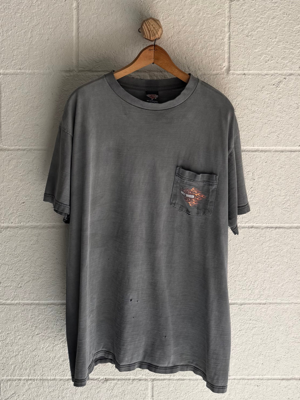 ‘90s Faded Harley Pocket Tee