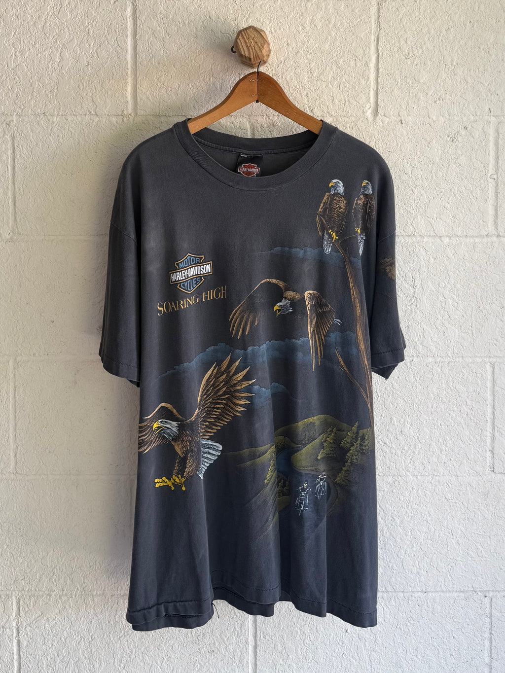 '90s Harley Davidson Eagle AOP Tee