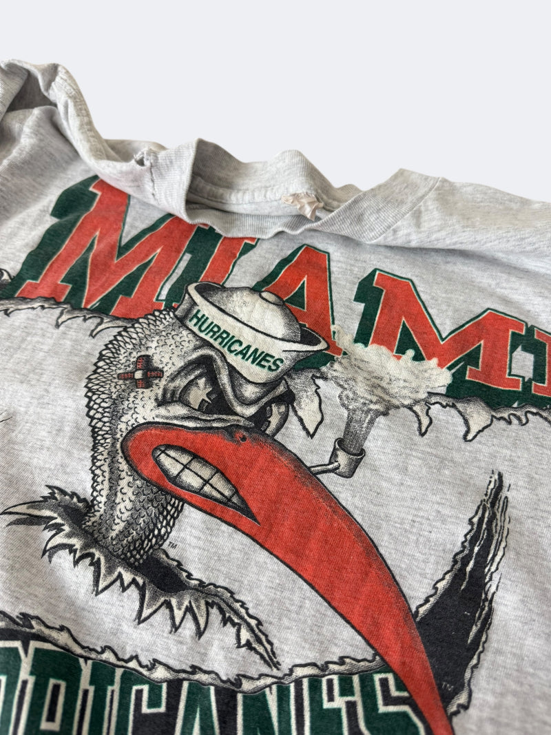 '90s Miami Hurricanes Claw Rip Tee