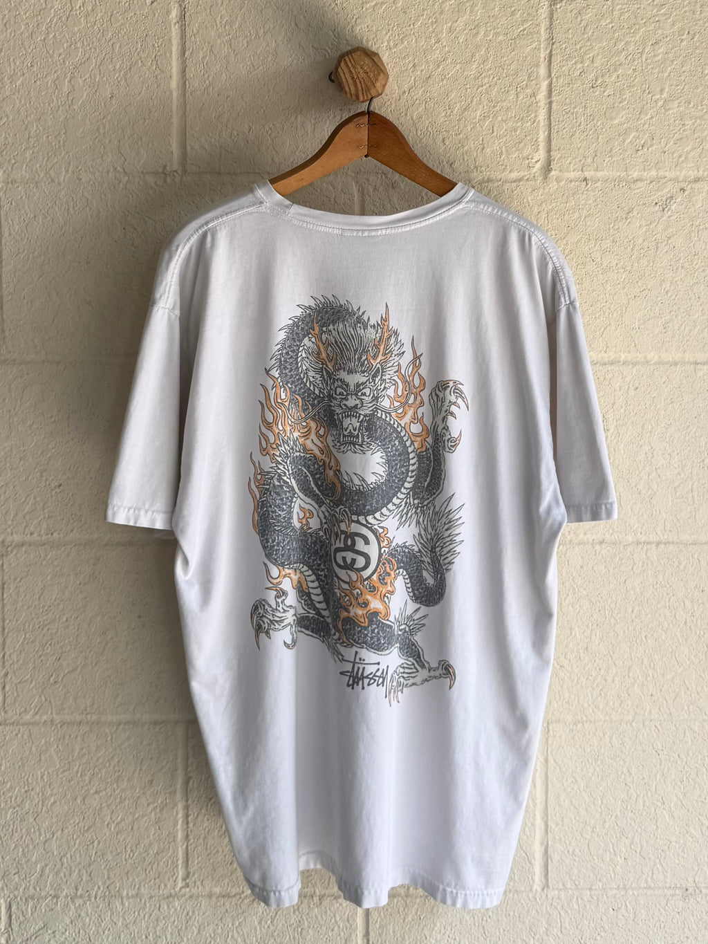 '00s Stussy Flame Dragon Tee