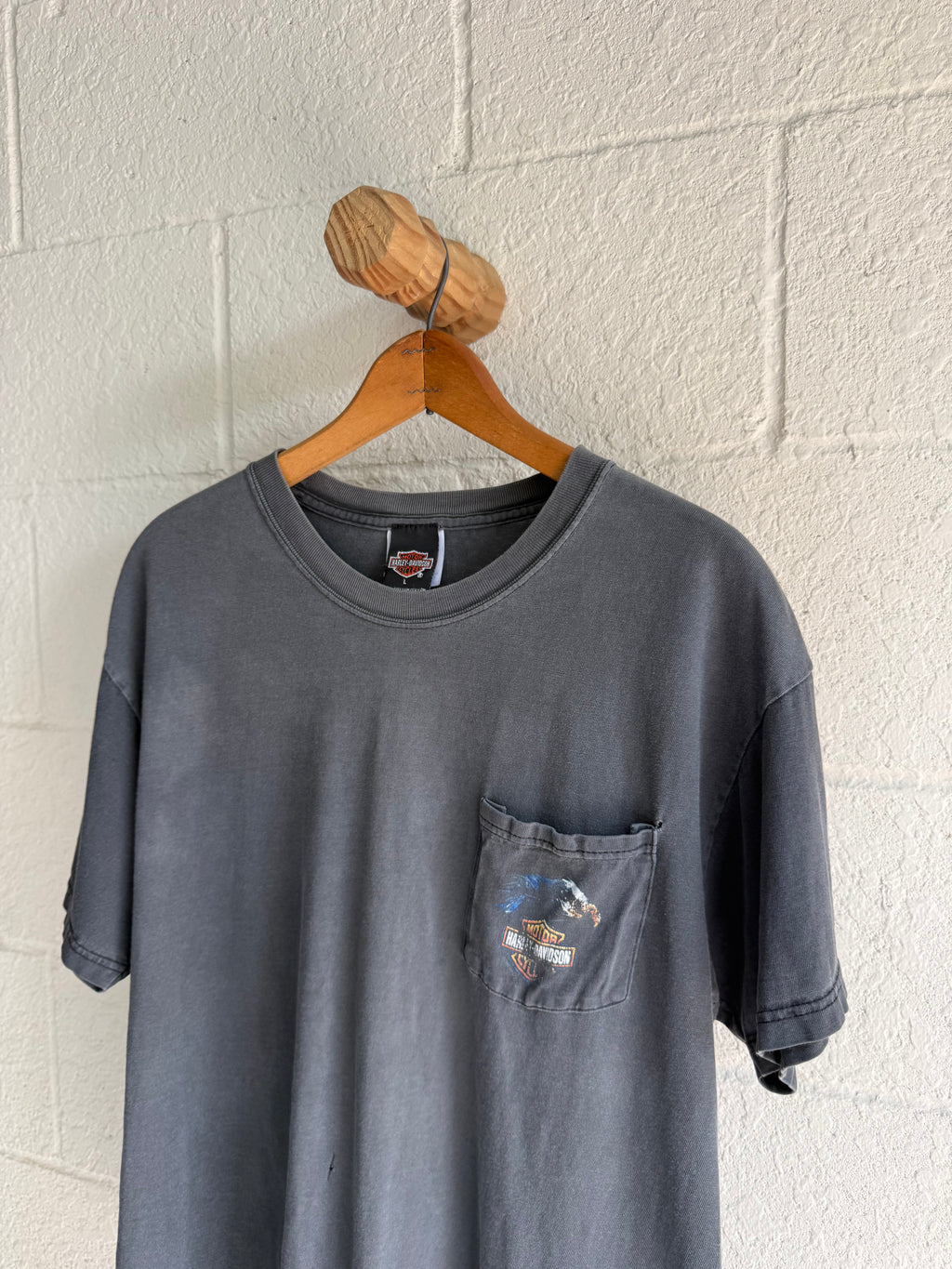 '90s Faded Harley Pocket Tee