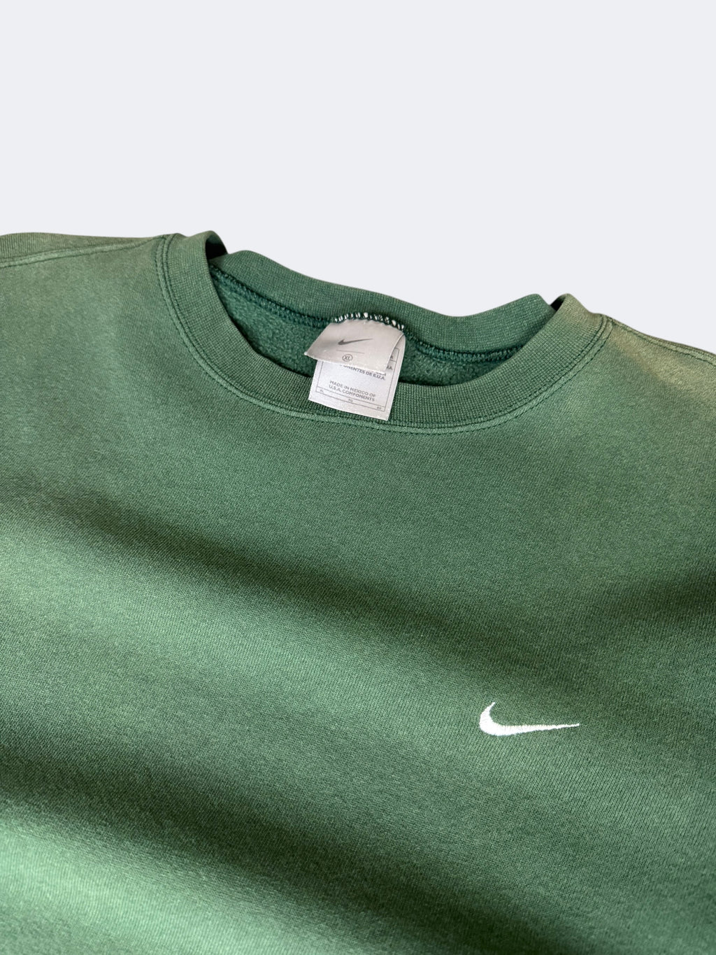 '00s Faded Green Nike Crewneck