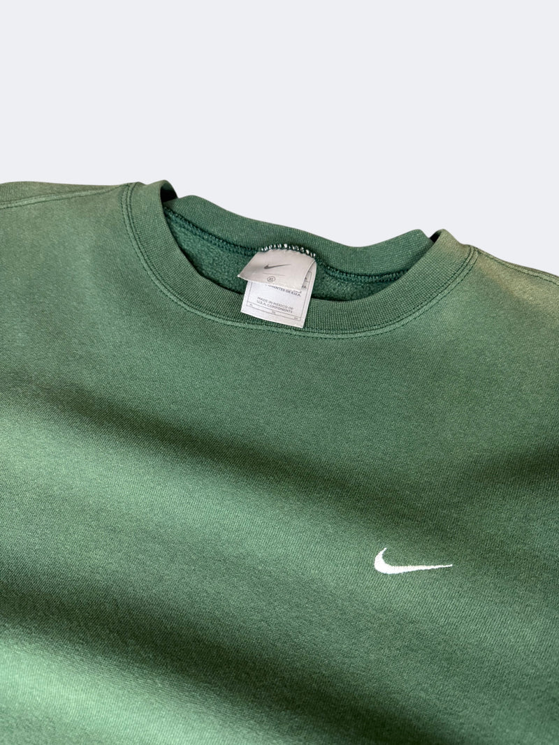 '00s Faded Green Nike Crewneck
