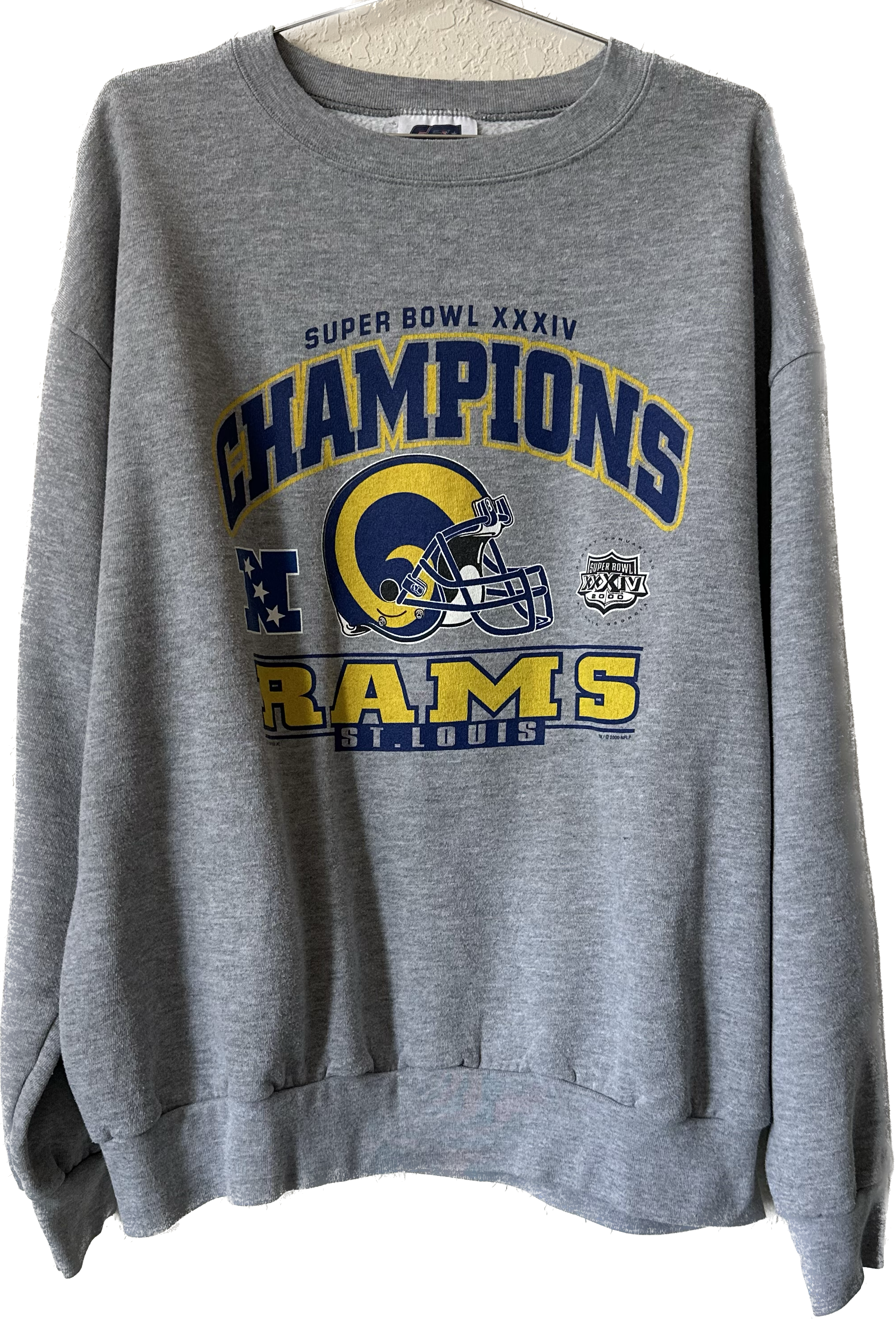 2000 Rams Super Bowl Champs Crewneck