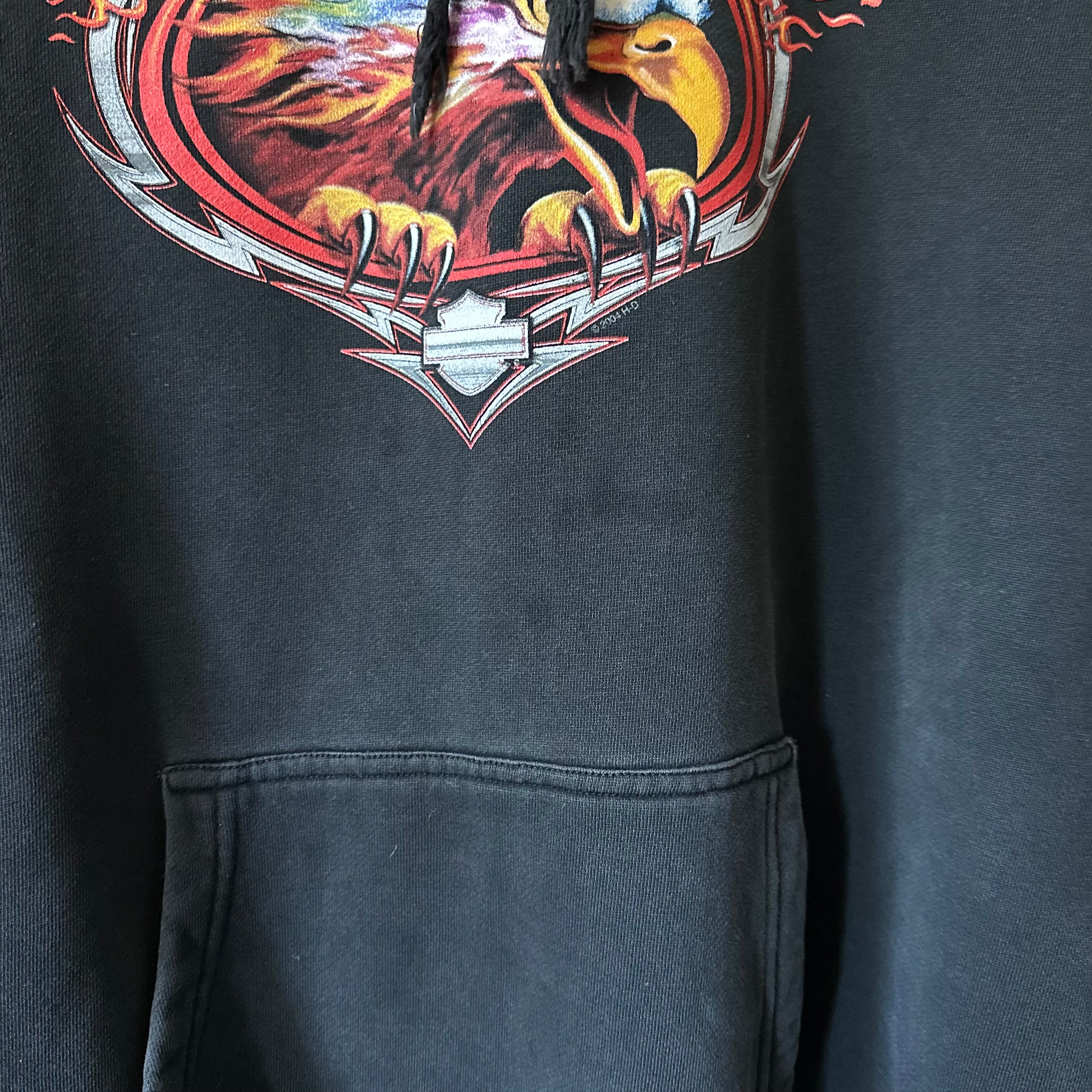 2004 Flame Eagle Harley Hoodie