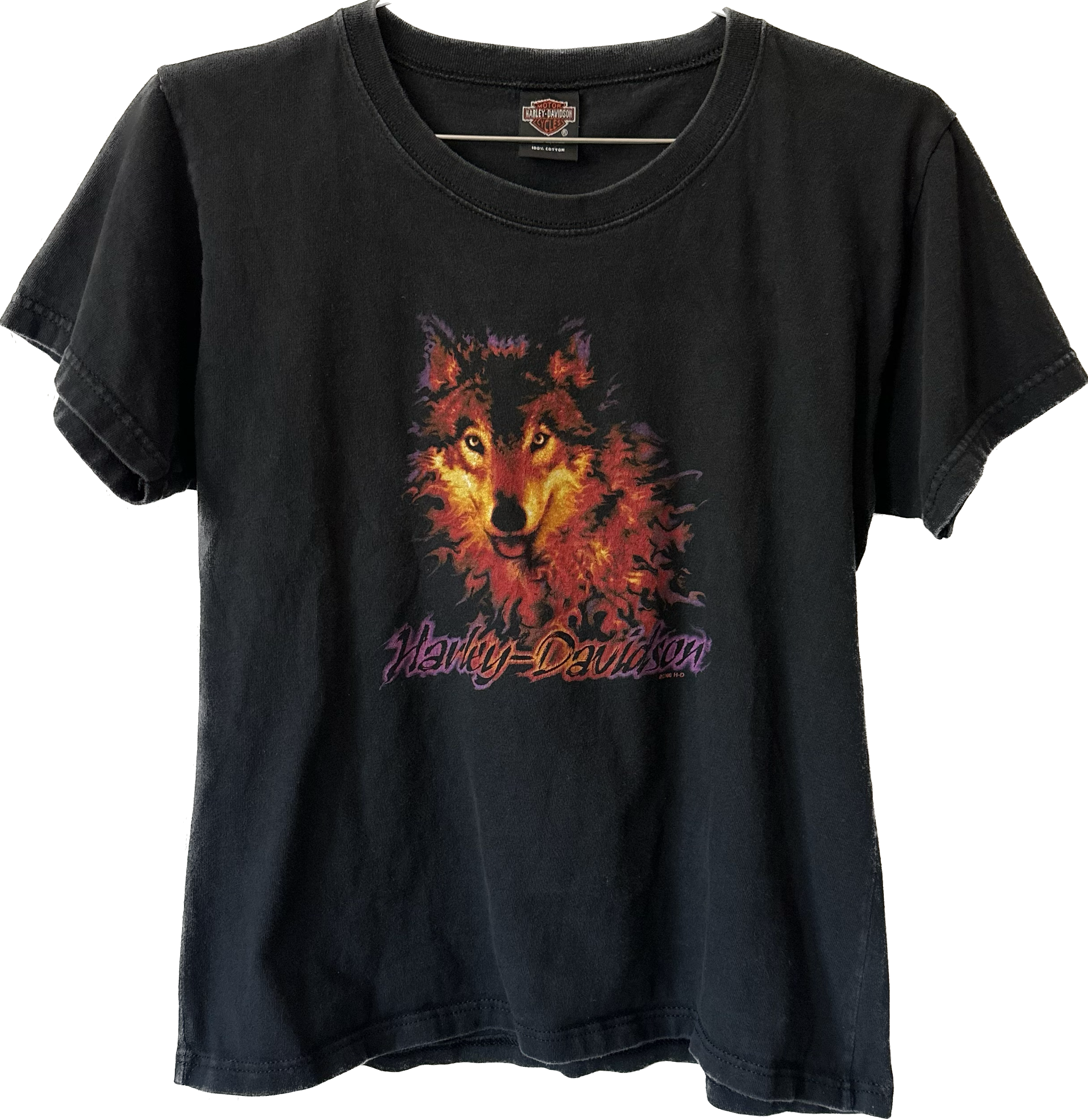 2000 Flame Wolf Harley Tee